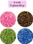 Kesme Cam Boncuk 2mm - 4 Renk - Toplam 80 Gram - BNC440 1