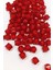 Küp Boncuk Içten Boncuklu Bileklik Çanta Boncuğu 10 mm 50 gr Kırmızı - BNC448 2