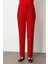 Kadın Düz Kesim Boru Paça Pantolon 5027 Kırmızı 3