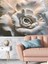 3 Boyutlu Beyaz Gül Desenli Isı ve Ses Yalıtımlı Sağlıklı Tekstil Duvar Kağıdı 2