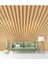 3 Boyutlu Yelpaze Desenli Isı ve Ses Yalıtımlı Sağlıklı Tekstil Duvar Kağıdı 1