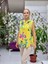 LS8819B Kolsuz Pamukketen Cepli Italyan Bluz Sarı 2