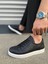 JY165 Elite Bağcıklı Cilt Erkek Günlük Sneaker Ayakkabı Cbt - Siyah 3