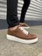 JY151 Boost Bağcıklı Cilt Erkek Günlük Sneaker Ayakkabı Cbt - Taba 1