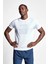 Beyaz Erkek Koşu Kısa Kollu T-Shirt 22B-1015 1