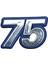 75 Yazı Mavi Yapışkanlı 1