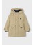 Erkek Çocuk Normal Kalıp Kapüşonlu Esnek Kumaşlı Parka - Açık Kahverengi 1