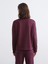 Lcw Vision Mürdüm Bisiklet Yaka Oversize Kadın Sweatshirt 4