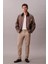 Erkek Slim Fit Esnek Kumaşlı Chino Pantolon - Bej 2