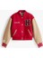 Kız Çocuk Regular Fit Harf Apilkeli Kolej Ceket - Kırmızı 6
