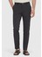 Koyu Gri Düz Dokuma Jogging Fit Casual Pantolon 2