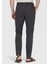Koyu Gri Düz Dokuma Jogging Fit Casual Pantolon 4