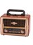 ® Büyük Boy Telefon Tutma Aparatlı Retro Ahşap Tasarım Bluetooth Hoparlörlü Radyo – Fm/am Destekli, Şarjlı ve Taşınabilir Radyo NS-8079 3