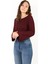 6552 (N-2034) Ispanyol Kol Bubble Raşel Crop Bluz 2