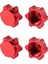 4pcs Alüminyum Tekerlek Göbek Kapağı 1/8 Rc Araba Için 17MM Altıgen Somun, Kırmızı (Yurt Dışından) 1