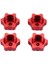 4pcs Alüminyum Tekerlek Göbek Kapağı 1/8 Rc Araba Için 17MM Altıgen Somun, Kırmızı (Yurt Dışından) 2