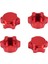 4pcs Alüminyum Tekerlek Göbek Kapağı 1/8 Rc Araba Için 17MM Altıgen Somun, Kırmızı (Yurt Dışından) 3