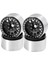 4pcs 1.9 Metal Beadlock Tekerlek Hub Kıyısı 1/10 Rc Traxxas Trx4 SCX10 SCX10-II 90046 SCX10-III AXI03007 D90 Siyah (Yurt Dışından) 1