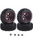 4pcs 96MM 1.9 Inç Kauçuk Lastikler/lastikler ve Eksenel SCX10 Için Tekerlek Jantları D90 Tamiya CC01 1:10 Rc Rock Crawler Araba, A (Yurt Dışından) 3