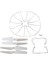 Landing Skid+Blade Pervanesi+Pervane Koruyucular Syma X5 X5C X5C1 Renk Için Yedek Set: Beyaz (Yurt Dışından) 1