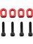 Traxxas Için Vidalar Kiti ile Alüminyum Alaşım Sabitleme Motor Taban Takviyesi 1/5 X-Maxx 6s Canavar Kamyon Aksesuarları Kırmızı (Yurt Dışından) 1