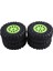 4pcs 2.2 Inç Naylon Plastik Beadlock Tekerleği 4.72 INÇ/120MM Lastik, 1/10 Rc Kaya Paletli, Yeşil Için 12MM Birleştirici Hex ile (Yurt Dışından) 1