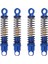 4pcs 40MM Metal Şok Emici Yağ Damper Eksenel SCX24 C10 Jlu Gladiator Bronco 1/24 Rc Paletli Araba Yükseltmeleri, Mavi (Yurt Dışından) 3