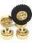4pcs Pirinç 1.0 Beadlock Wheel Jant Tekerlek Göbek Montaj Eksenel SCX24 1/24 Rc Paletli Araba Yükseltmeleri Parçaları, Sarı (Yurt Dışından) 4