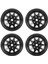 4pcs Derin Tabak Vagonu 1.9 Metal Beadlock Tekerlek Göbeği 1/10 Rc Paletli Eksenel SCX10 90046 Traxxas Trx4 RC4WD D90,4 (Yurt Dışından) 1