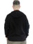Erkek Sweatshirt Kapşonlu Zippered Basic 20543 Siyah 4