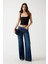 Kadın Slouchy Regular Fit Jean Pantolon - Koyu Mavi 3