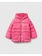 Kız Bebek Logo Işlemeli Kapüşonlu Mont 1