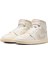 Air Jordan 1 Mid Unisex Leather Sneaker Hakiki Deri Bilekli Günlük Spor Ayakkabı Krem 3