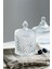 Kristal Desenli Cam Şekerlik 550 ml 2