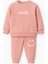 Kız Çocuk Eşofman Takımı Pembe – Smile Baskılı Sweatshirt ve Alt Takım – 1-6 Yaş 2