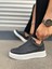 JY007 Alba Bağcıksız Cilt Erkek Günlük Sneaker Ayakkabı Cbt Siyah 3