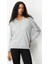 Kadın Polo Yaka Angelina Basic Bluz Gri 4