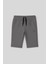 Koyu Gri Standart Fit Basic Performans Erkek Çocuk Şort - 11303 1