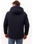 Erkek Lacivert Kürklü Su ve Rüzgar Geçirmez Kapüşonlu Kışlık Mont & Kaban & Parka FMM-100 11