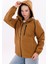 Kadın Taba Kürklü Su ve Rüzgar Geçirmez Kapüşonlu Kışlık Mont & Kaban & Parka FMM-100-K 8