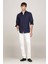 Erkek Slim Fit Poplin Gömlek - Lacivert 2