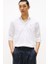 Erkek Slim Fit Poplin Gömlek - Beyaz 1