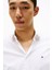Erkek Slim Fit Poplin Gömlek - Beyaz 4