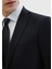 Siyah Düz Fashion Slim Fit Yün Karışımlı Takım Elbise 4