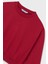 Kız Çocuk Nakış Işlemeli Kısa Kesim Sweatshirt - Kırmızı 3