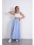 Tesettür Etek Uzun Çift Cepli Poplin Kumaş Beli Lastikli Iç Göstermez Etek Astarsız (90 Cm) 1