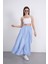 Tesettür Etek Uzun Çift Cepli Poplin Kumaş Beli Lastikli Iç Göstermez Etek Astarsız (90 Cm) 7