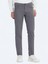 Antrasit Dokuma Slim Fit Casual Pamuk Karışımlı Pantolon 2