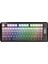 M75 Kablosuz 2.4ghz Kablosuz + Bt Çift Modlu Klavye LED Ekranlı Oyun Klavyesi ile Pbt Knob Rainbow 2