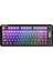 M75 Kablosuz 2.4ghz Kablosuz + Bt Çift Modlu Klavye LED Ekranlı Oyun Klavyesi ile Pbt Knob Rainbow 2